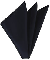 Midnight Blue Twill Madder Solid Silk Pocket Square #TMSOP-4